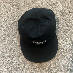 Fear of God Essentials New Era 9Fifty Retro Crown A-Frame Adjustable Hat Black